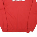 GILDAN Mens Red Fairbanks Track And Field Crew Neck M Sweatshirt Pullover Sport