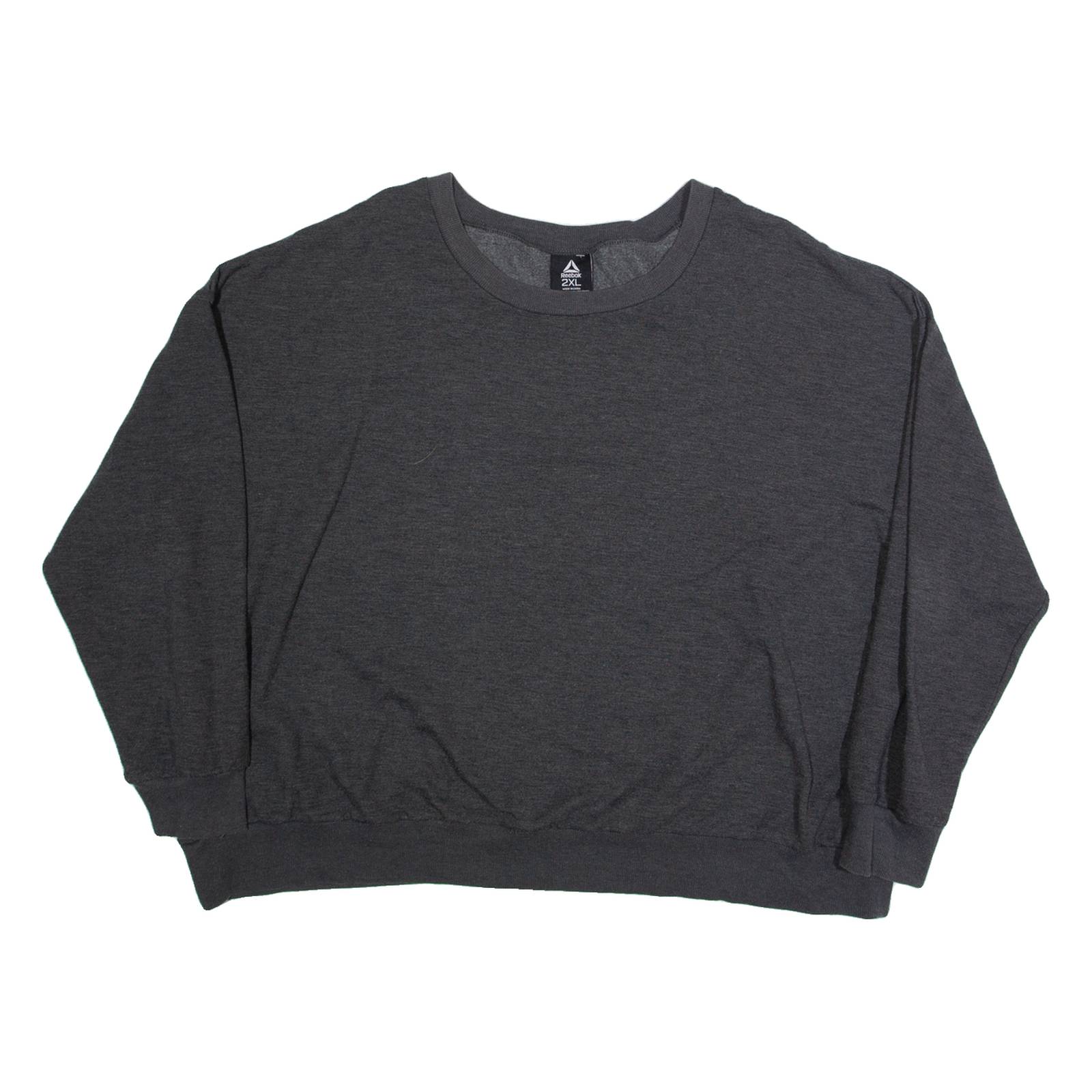 REEBOK Womens Sweatshirt Grey 2XL