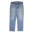 CARHARTT Mens Jeans Blue Regular Straight Denim Medium W38 L31 Zip Closure