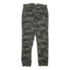 LEVI'S Mens Slim Cotton Blend Drawstring Camouflage Trousers W29 L29 Casual