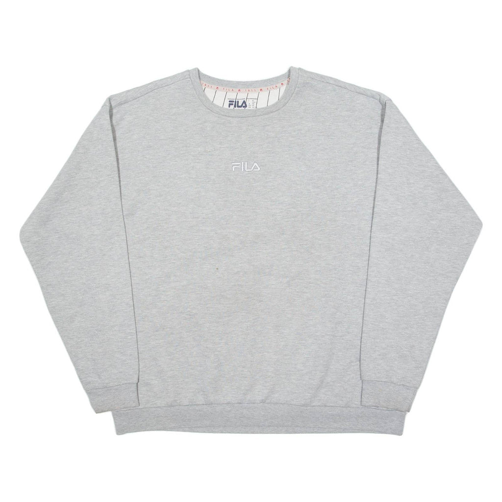 FILA Glittery Womens Sweatshirt Grey 2XL