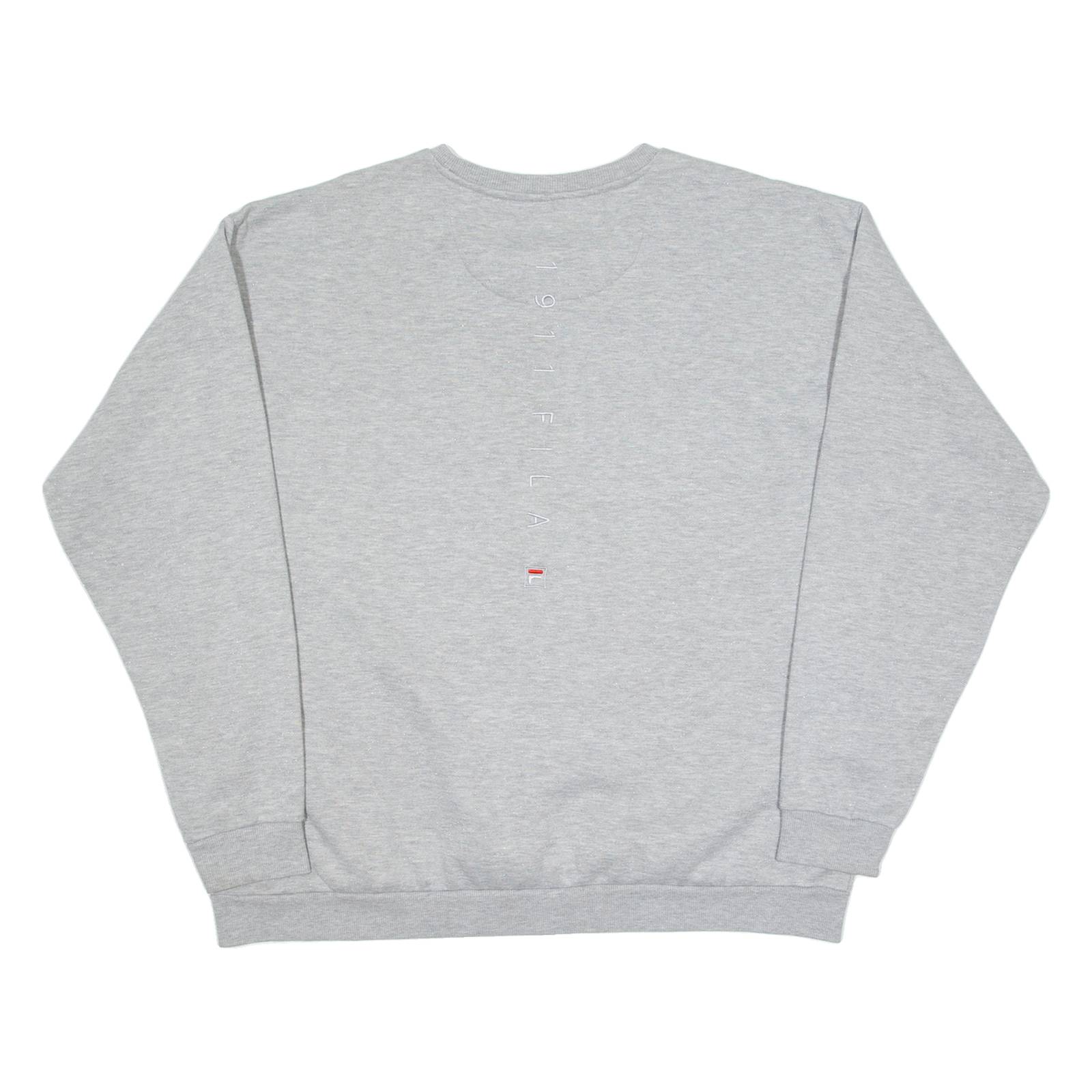 FILA Glittery Womens Sweatshirt Grey 2XL
