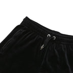JUICY COUTURE Womens Black Velour Shorts XS W26 Juicy Logo Sparkle Detail