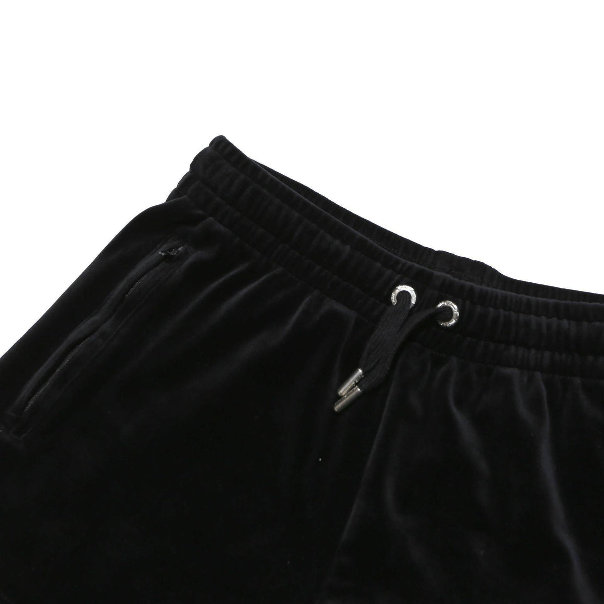 JUICY COUTURE Womens Black Velour Shorts XS W26 Juicy Logo Sparkle Detail