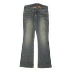 H&M Womens Blue Regular Flared Denim Medium W32 L32 Jeans Classic Cotton Blend