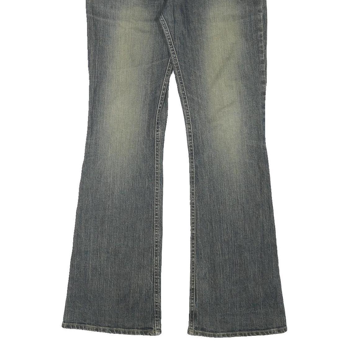 H&M Womens Blue Regular Flared Denim Medium W32 L32 Jeans Classic Cotton Blend