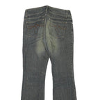 H&M Womens Blue Regular Flared Denim Medium W32 L32 Jeans Classic Cotton Blend