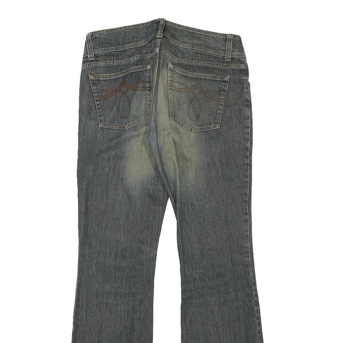 H&M Womens Blue Regular Flared Denim Medium W32 L32 Jeans Classic Cotton Blend