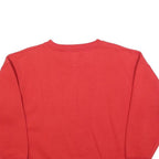 PARIS SPORTS CLUB Womens Red Crew Neck L Sweatshirt Cotton Blend Casual