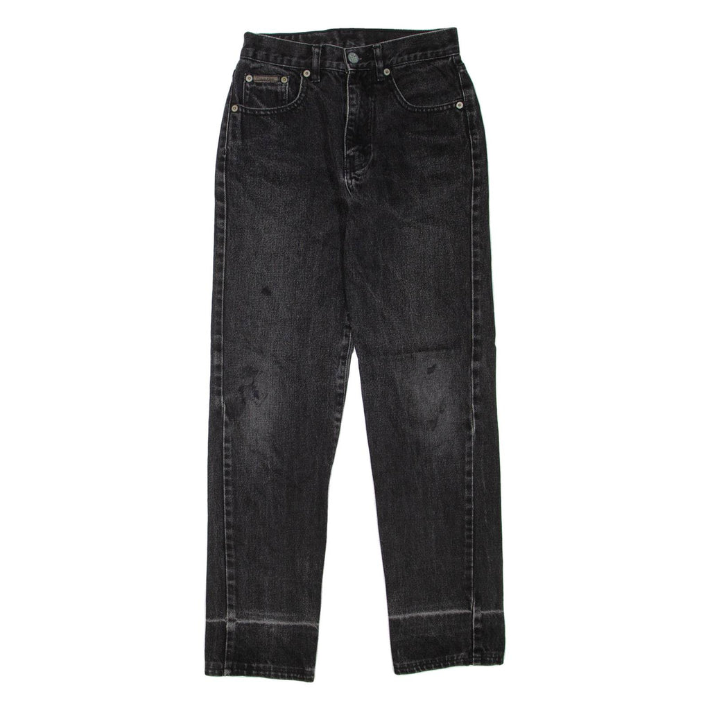 CALVIN KLEIN JEANS Womens Jeans Black Regular Straight W24 L28