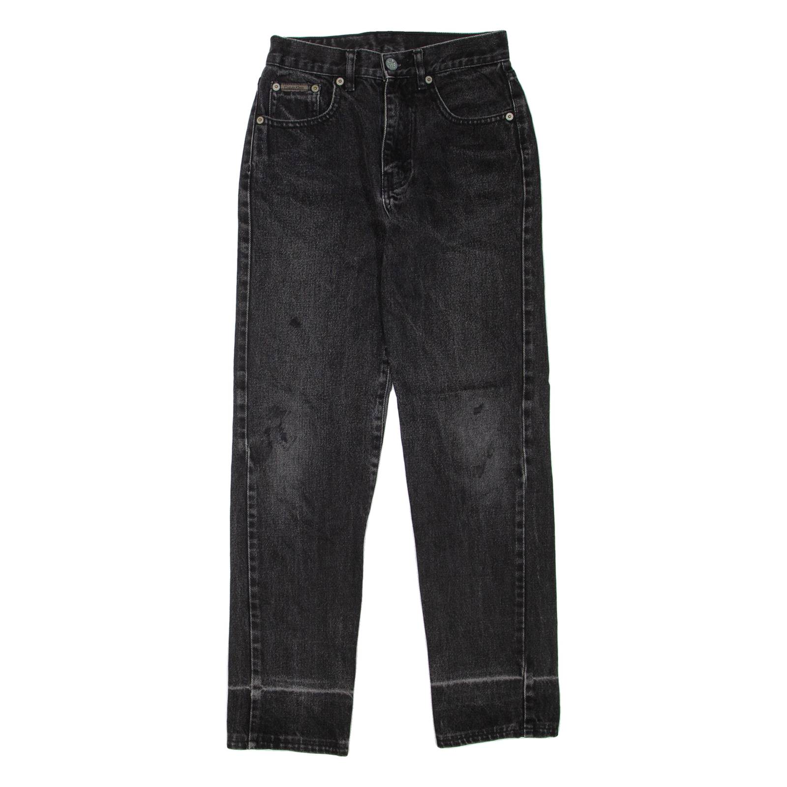 CALVIN KLEIN JEANS Womens Jeans Black Regular Straight W24 L28