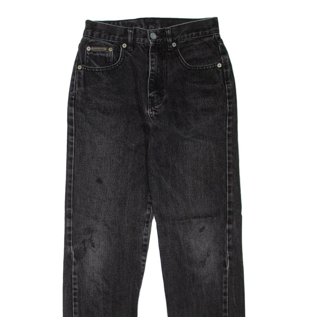 CALVIN KLEIN JEANS Womens Jeans Black Regular Straight W24 L28