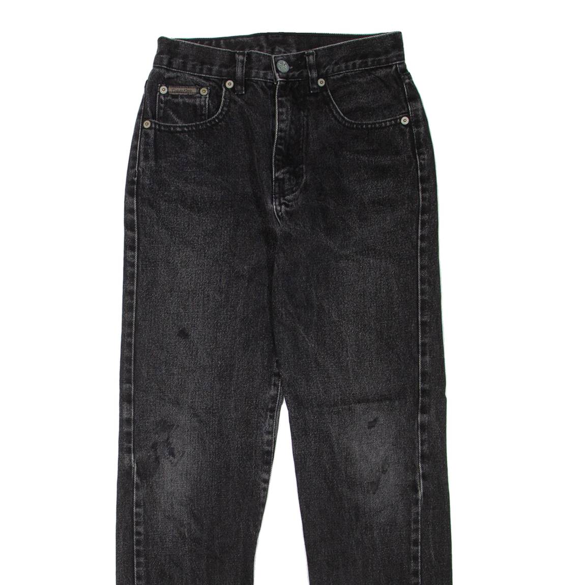 CALVIN KLEIN JEANS Womens Jeans Black Regular Straight W24 L28