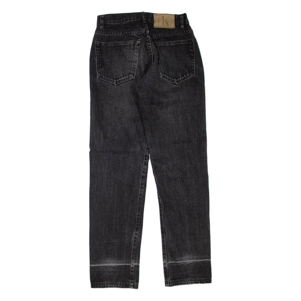 CALVIN KLEIN JEANS Womens Jeans Black Regular Straight W24 L28