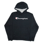 CHAMPION Mens Black Hoodie M