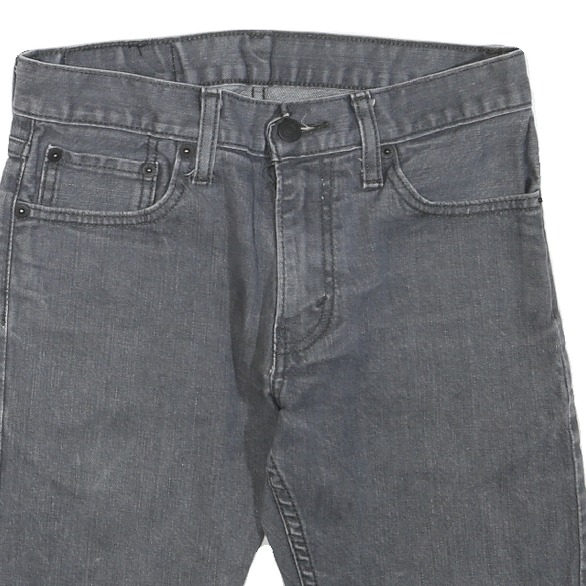 LEVI'S Womens Shorts Grey Denim Casual S W29 Frayed Hem 514 Style