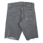 LEVI'S Womens Shorts Grey Denim Casual S W29 Frayed Hem 514 Style