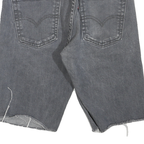 LEVI'S Womens Shorts Grey Denim Casual S W29 Frayed Hem 514 Style