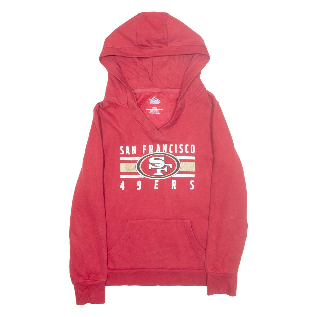 MAJESTIC San Francisco Womens Red Hoodie USA M