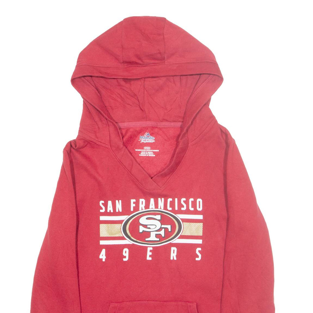 MAJESTIC San Francisco Womens Red Hoodie USA M