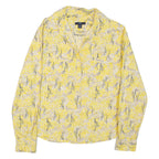 GAP Womens Shirt Yellow Floral Long Sleeve S