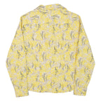 GAP Womens Shirt Yellow Floral Long Sleeve S