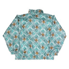 SUNTERRA Womens Green Polyester Blend Zip Jacket M Printed Pattern Lightweight