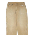 DICKIES Mens Jeans Beige Regular Straight Denim W34 L34 Workwear Cotton Blend