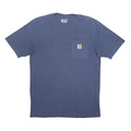 CARHARTT Mens Blue T-Shirt M Short Sleeve Crew Neck Workwear Pocket Logo
