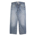LEVI'S 501 Mens Jeans Blue Regular Straight Denim Light W32 L26 Classic Button