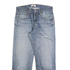 LEVI'S 501 Mens Jeans Blue Regular Straight Denim Light W32 L26 Classic Button