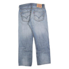 LEVI'S 501 Mens Jeans Blue Regular Straight Denim Light W32 L26 Classic Button