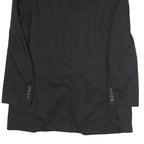 LAUREN RALPH LAUREN Mens Black Cotton Pinstripe Classic Jacket L Tailored Button