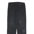 DICKIES Mens Regular Fit Black Denim Jeans W32 L32 Workwear Style Zip Closure