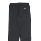 DICKIES Mens Regular Fit Black Denim Jeans W32 L32 Workwear Style Zip Closure