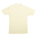 CHAMPION Mens Cream Short Sleeve Plain Polo Shirt L Del Campo Football Helmet