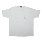 FRUIT OF THE LOOM Single Stitch Mens Grey USA Golf T-Shirt 2XL