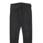 LEVI'S Mens Slim Black Denim Jeans Zip W28 L27 Classic Stylish Fit