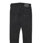LEVI'S Mens Slim Black Denim Jeans Zip W28 L27 Classic Stylish Fit