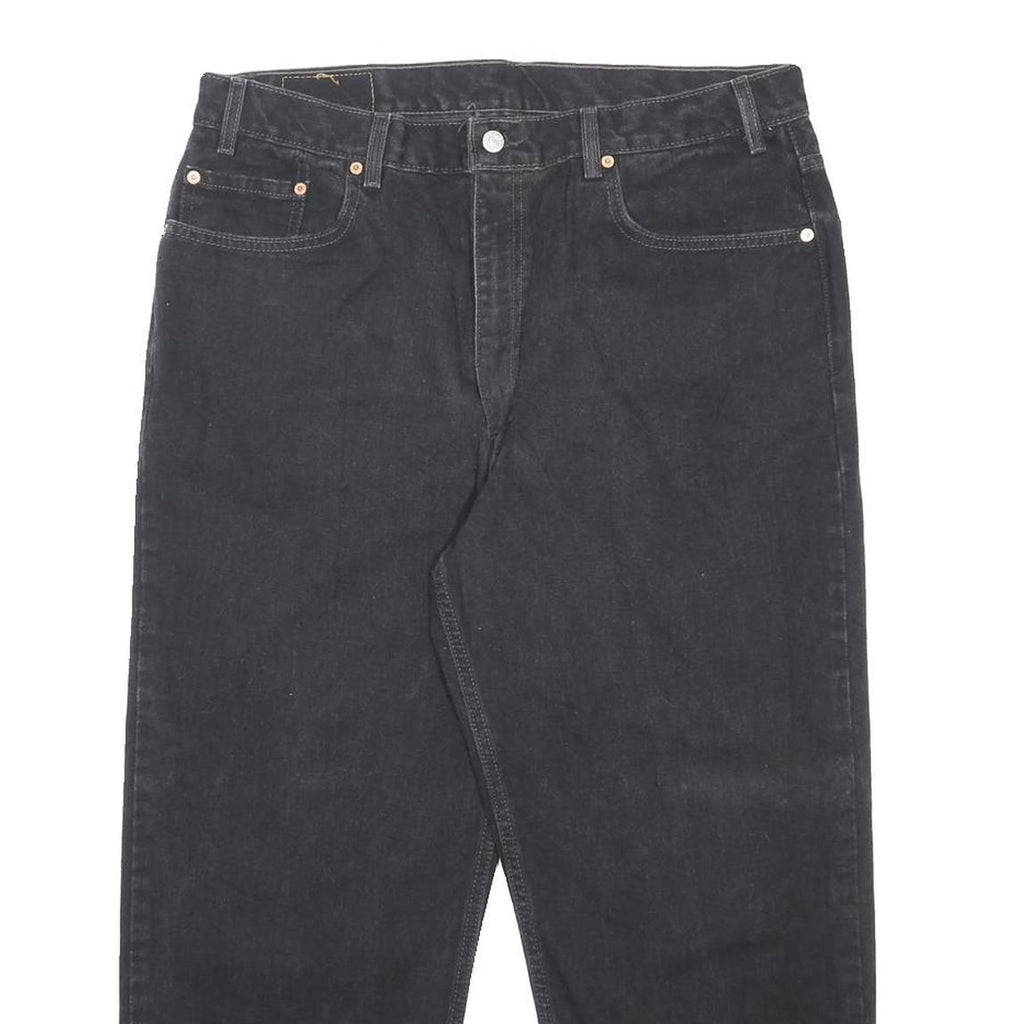 LEVI'S 550 Tapered Mens Jeans Black Relaxed Tapered Denim Medium W36 L25