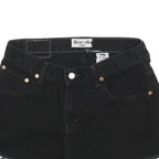 LEVI'S Womens Black Denim Casual Cut-Off Shorts M W30 Frayed Hem