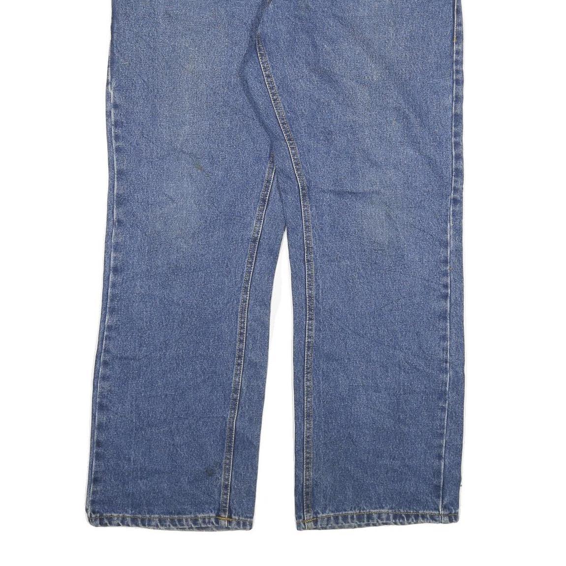 RONLY Mens Regular Fit Blue Denim Jeans W38 L32 Classic Zip Closure Casual