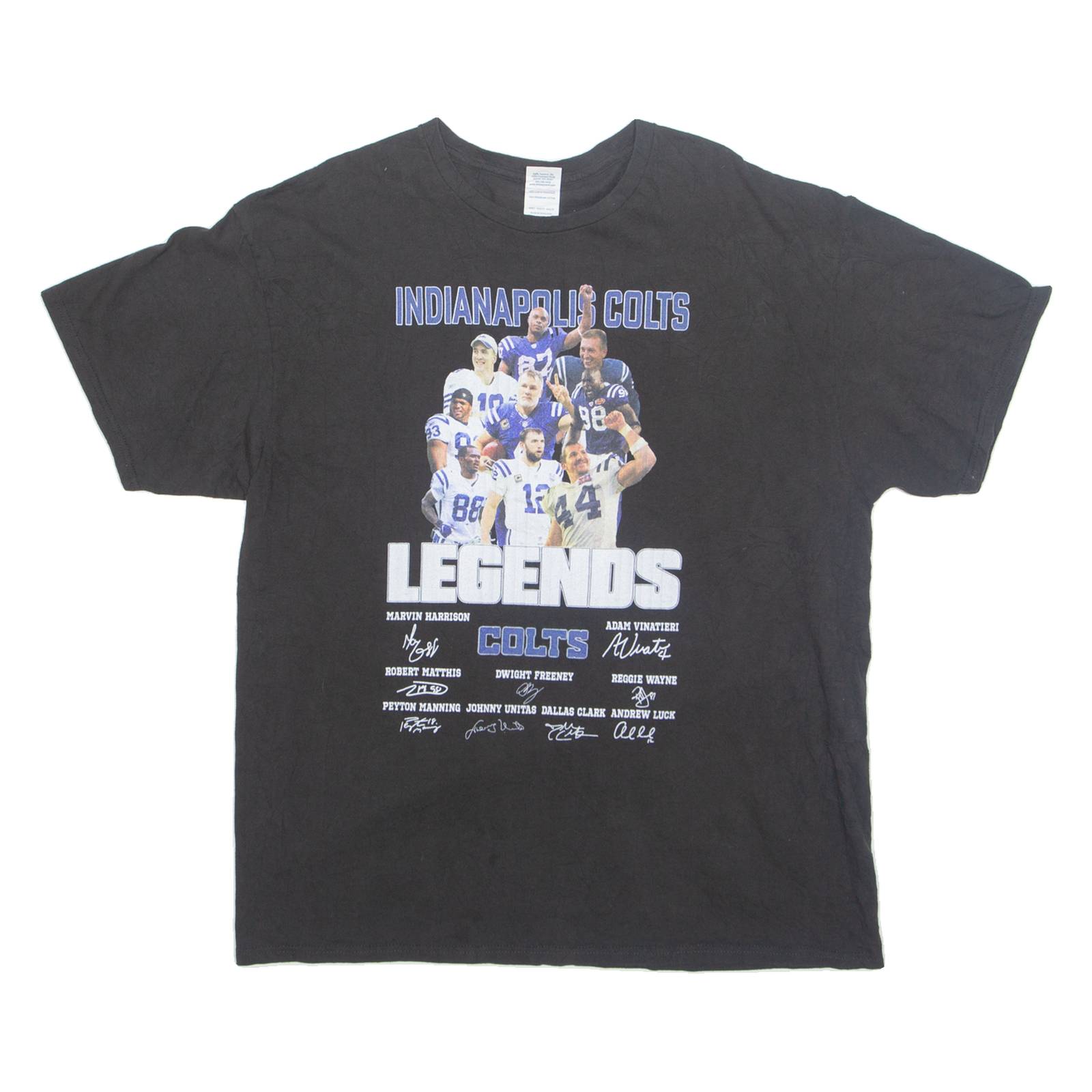 DELTA PRO WEIGHT NFL Indianapolis Colts Mens T-Shirt Black USA XL