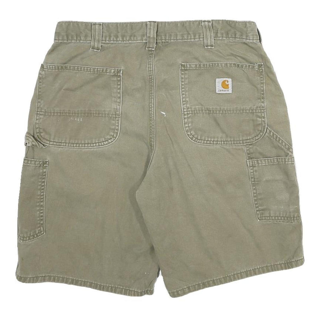 CARHARTT Mens Shorts Beige Casual Plain M W33 Durable Workwear