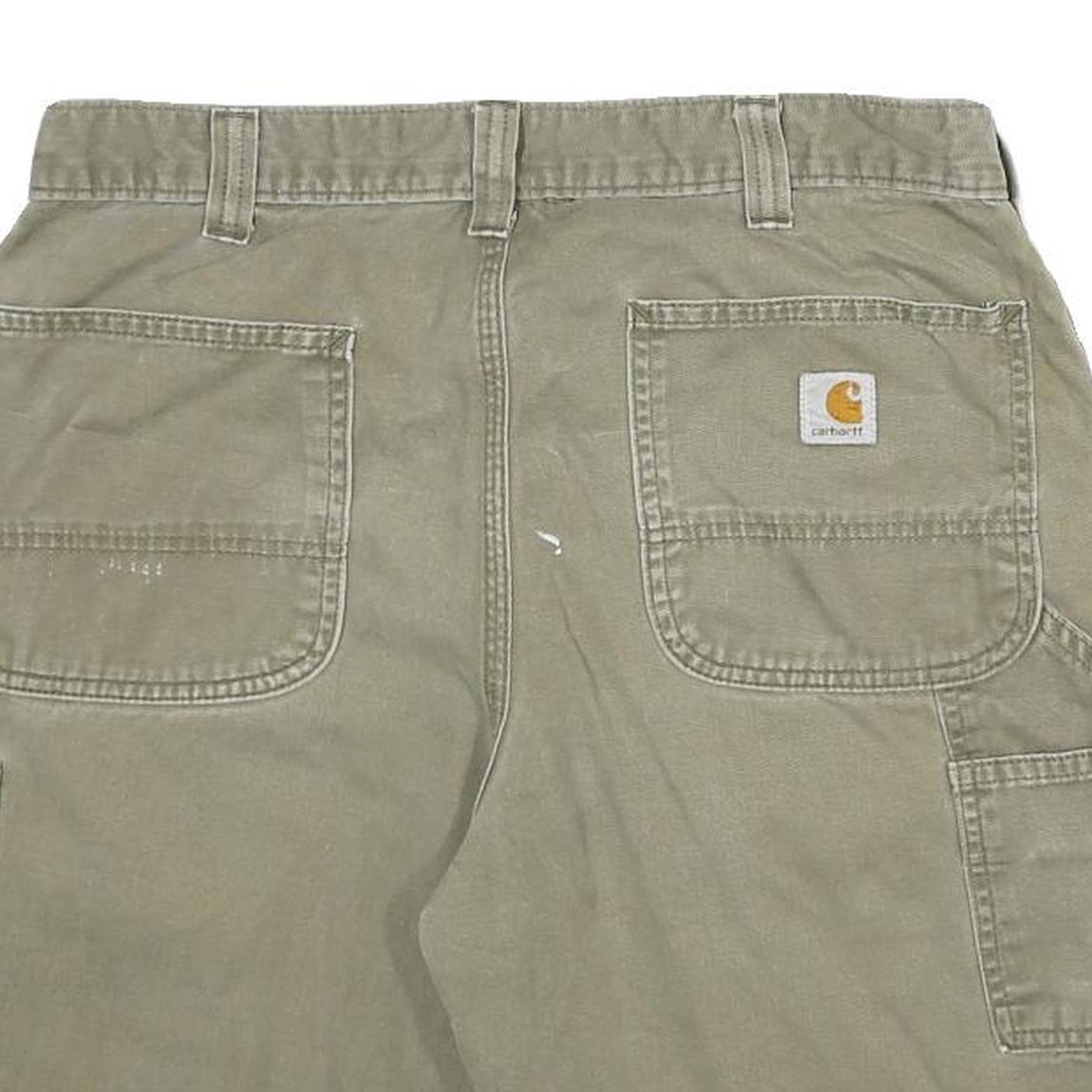 CARHARTT Mens Shorts Beige Casual Plain M W33 Durable Workwear