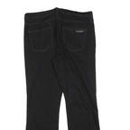 CALVIN KLEIN JEANS Womens Black Regular Flared Denim W34 L30 Classic Cotton