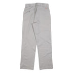 DICKIES Mens Cotton Blend Grey Relaxed Straight Trousers W32 L32 Workwear