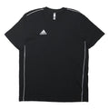 ADIDAS Mens Black & White Short Sleeve Crew Neck Graphic T-Shirt L