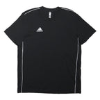 ADIDAS Mens Black & White Short Sleeve Crew Neck Graphic T-Shirt L