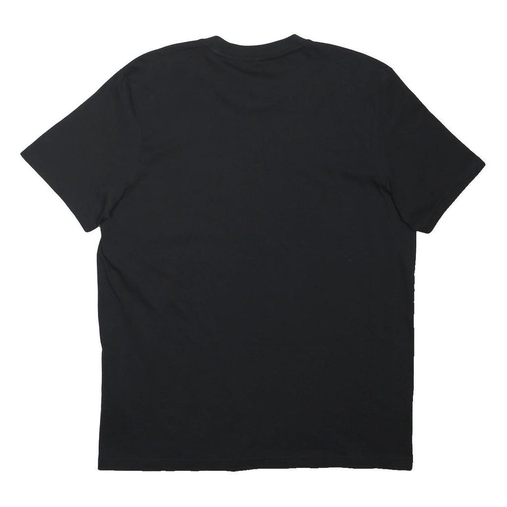 ADIDAS Mens Black & White Short Sleeve Crew Neck Graphic T-Shirt L